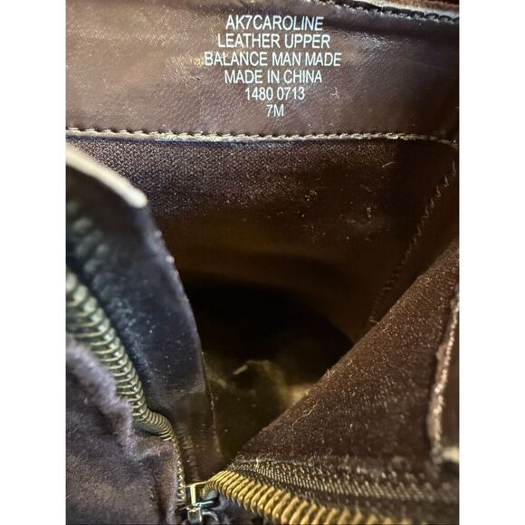 Anne Klein iflex Caroline Womens Size 7 Brown Suede Ankle Tassel Zip Booties - Picture 7 of 7